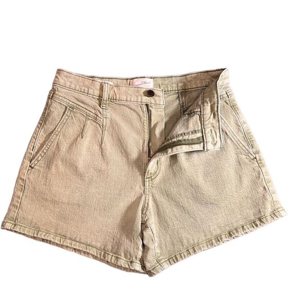 Universal Thread High-Rise A-Line Midi Jean Shorts green size 4/27 - Picture 6 of 14